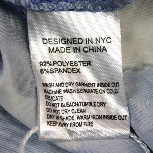 NEW Yumi Kim Maternity XL Hold Tight Dress Wonderful Life Blue Floral Stretchy - Picture 9 of 14